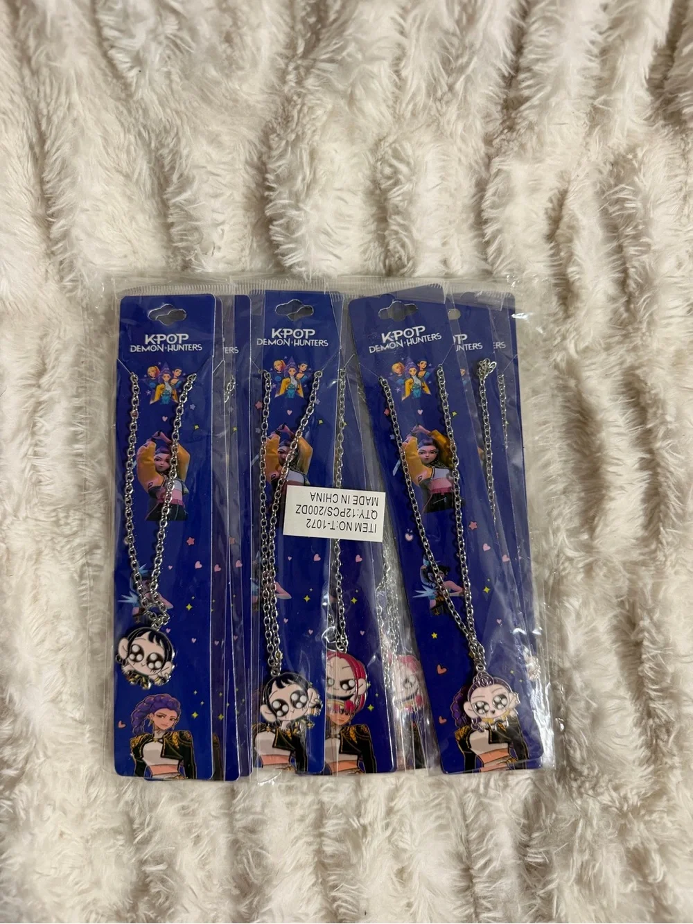 💜 KPop Demon Hunters 12 Pack Necklace Bundle | Rumi, Mira & Zoey | New 💜